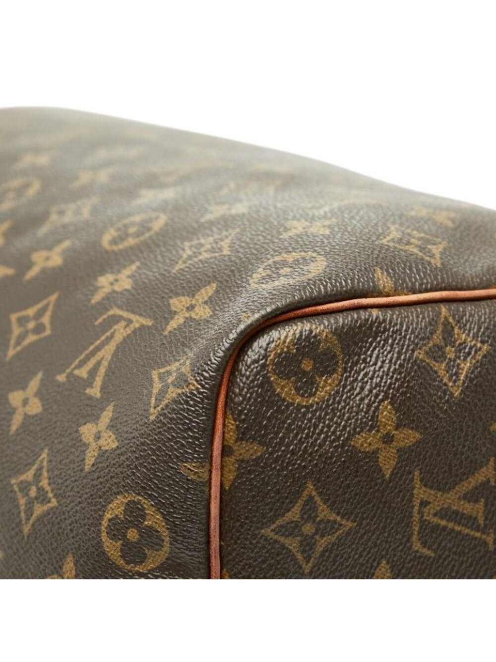 Louis Vuitton Monogram Speedy 35 Mini Boston Bag Brown Leather - Picture 6 of 10